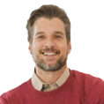 portrait smile man with casual style